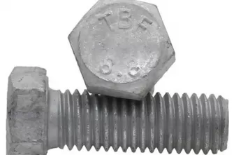 Din 933 Hot Dip galvanized Hex bolts