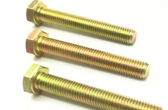 Din 933 Yellow Zinc Plated Hex bolts