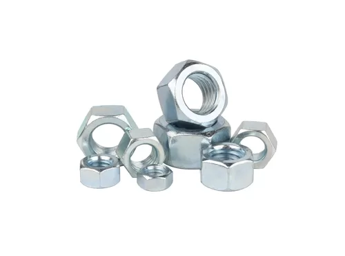 Galvanized Blue White Zinc Plated Hex Nuts