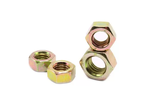 Yellow Zinc Plated Hex Nuts