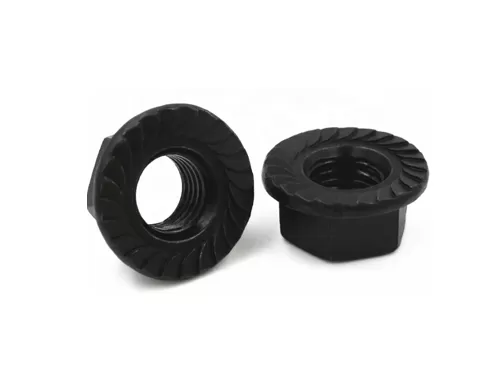 Black Oxide Hex Flange Nuts