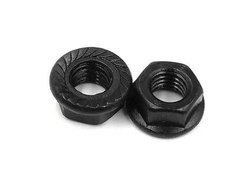 Black Oxide Hex Flange Nuts