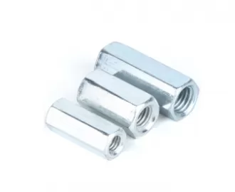 Galvanized Blue White Zinc Plated Coupling Nuts