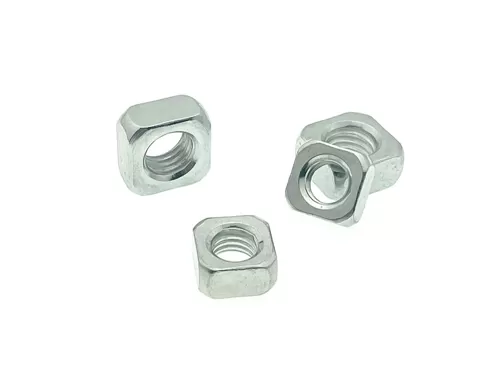 Galvanized Blue White Zinc Plated Square Nuts
