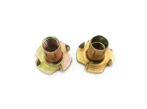 Color Yellow Zinc Plated Tee Nuts