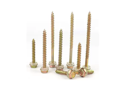 Yellow Zinc Hexagon Head Self-tapping Screws