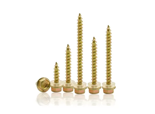 Yellow Zinc Hexagon Head Self-tapping Screws