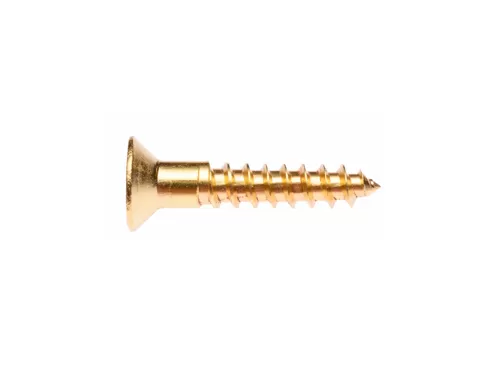 Yellow Zinc Plated Wood Confirmat Screws