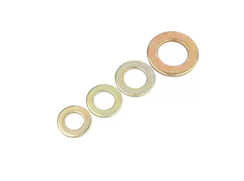 Color Yellow Zinc Plated Flat Washers