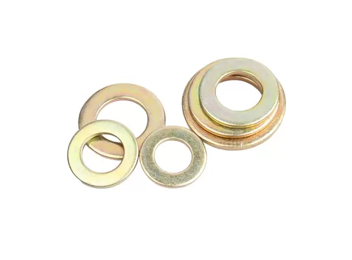 Color Yellow Zinc Plated Flat Washers