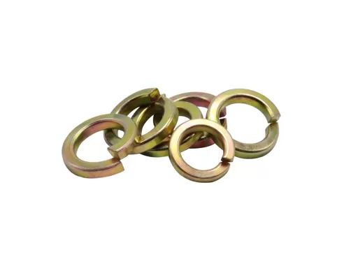 Color Yellow Zinc Plated Spring Washers