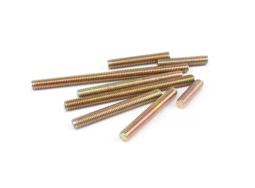 Color Yellow Zinc Plated Threaded Rods