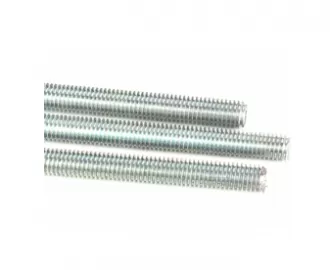 White Blue Zinc Plated Threaded Rods