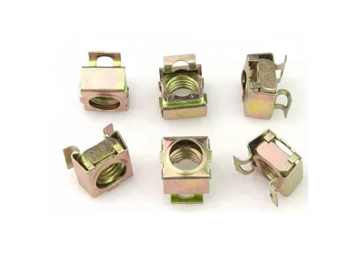 Yellow Zinc Plated Cage Nuts