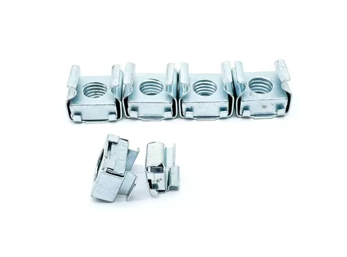 Blue White Zinc Plated Cage Nuts