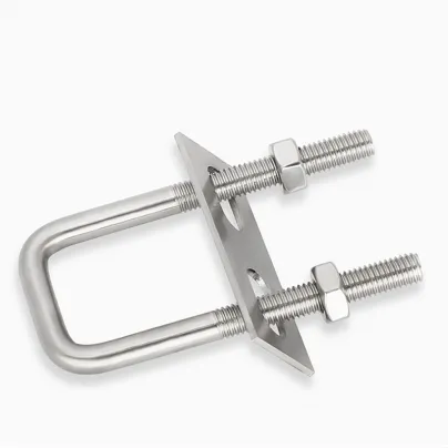 U Bolts 304 Stainless Steel U-Bolts with Plates Nuts U Bolt Accessories